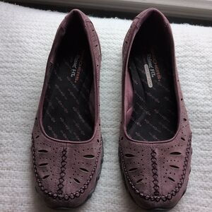Skechers Women's Cooled Purple Flats Relaxed Fit SZ.10
